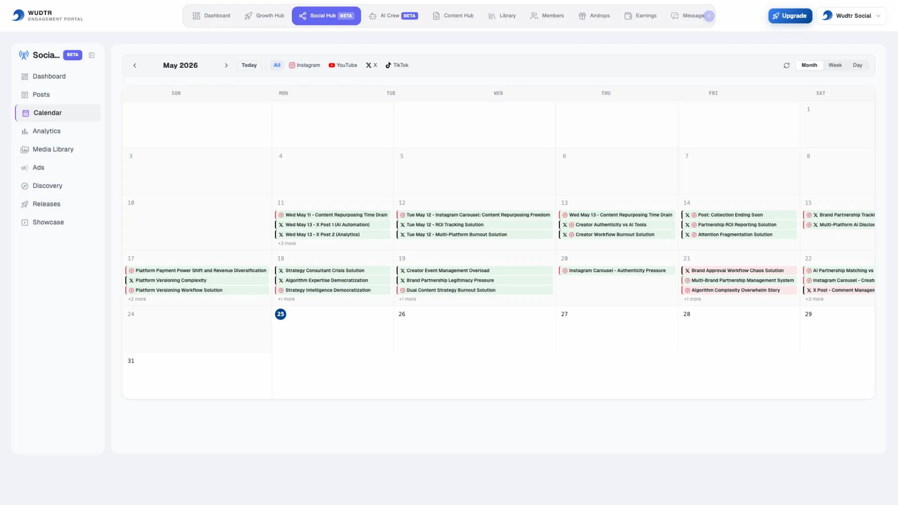 Calendar View