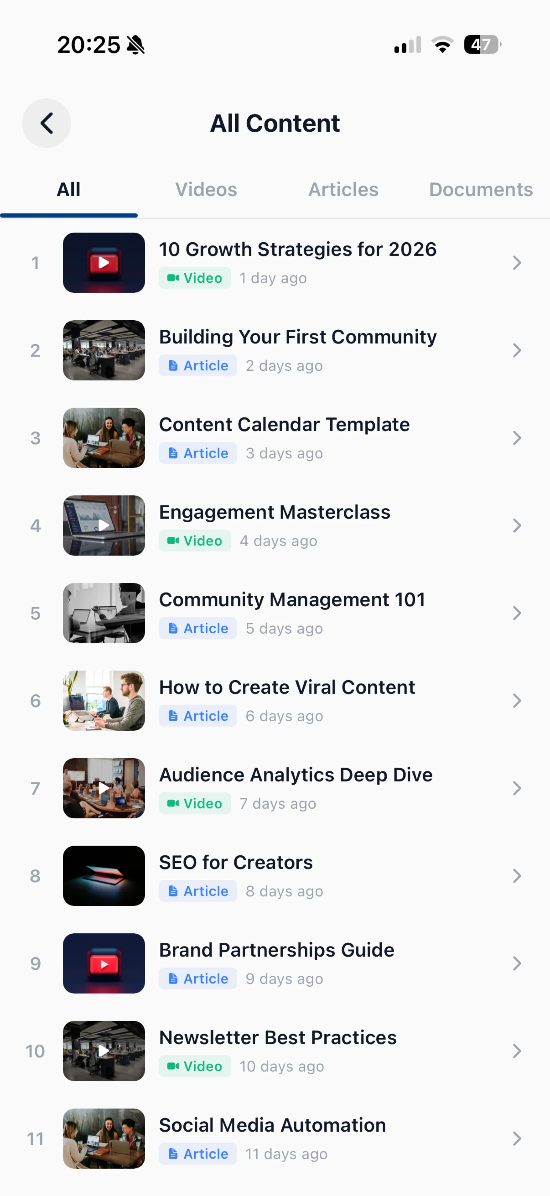 Mobile Content